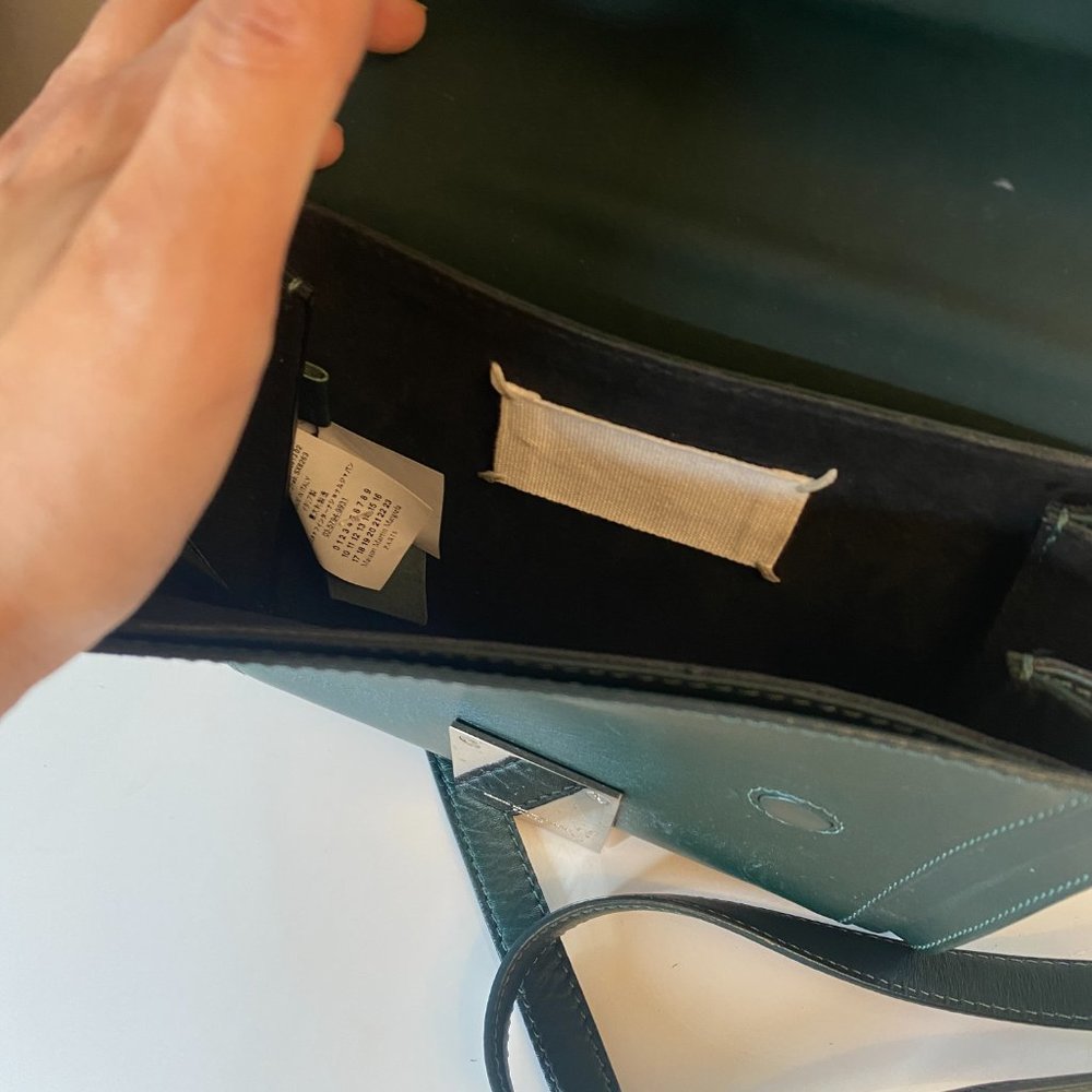 Maison Martin Margiela Green Leather Bag - Picture 4 of 7